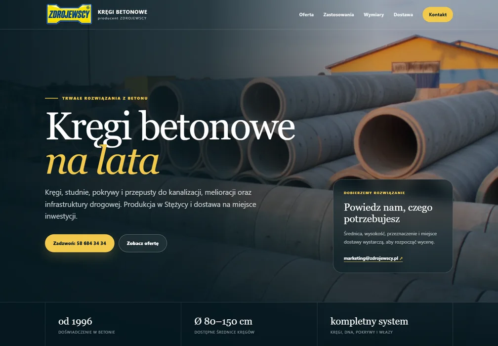 Miniatura strony Kręgi betonowe