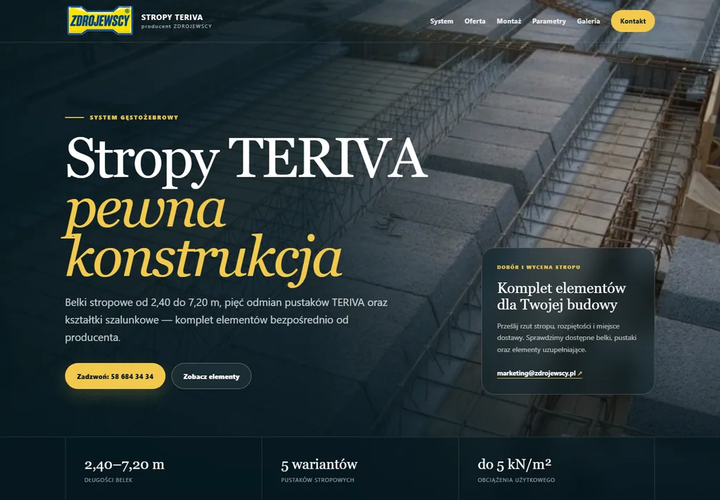 Miniatura strony Stropy betonowe