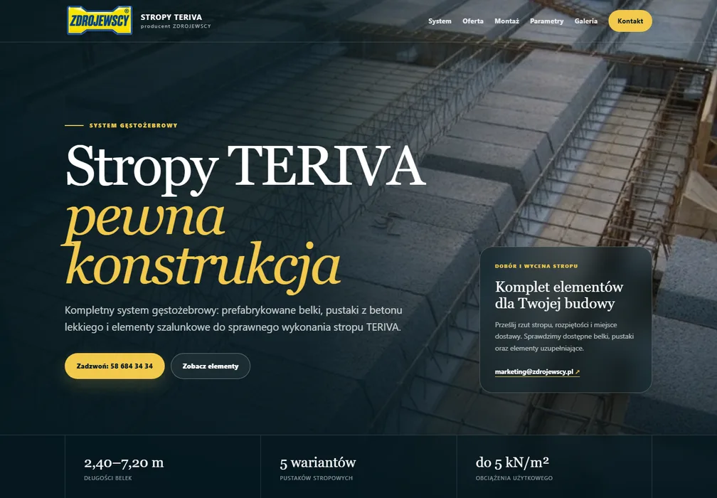 Miniatura strony Stropy TERIVA